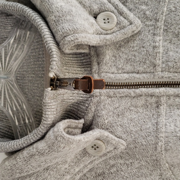 Burton Minx DryRide full zip fleece hooded jacket gray size small - Picture 4 of 13